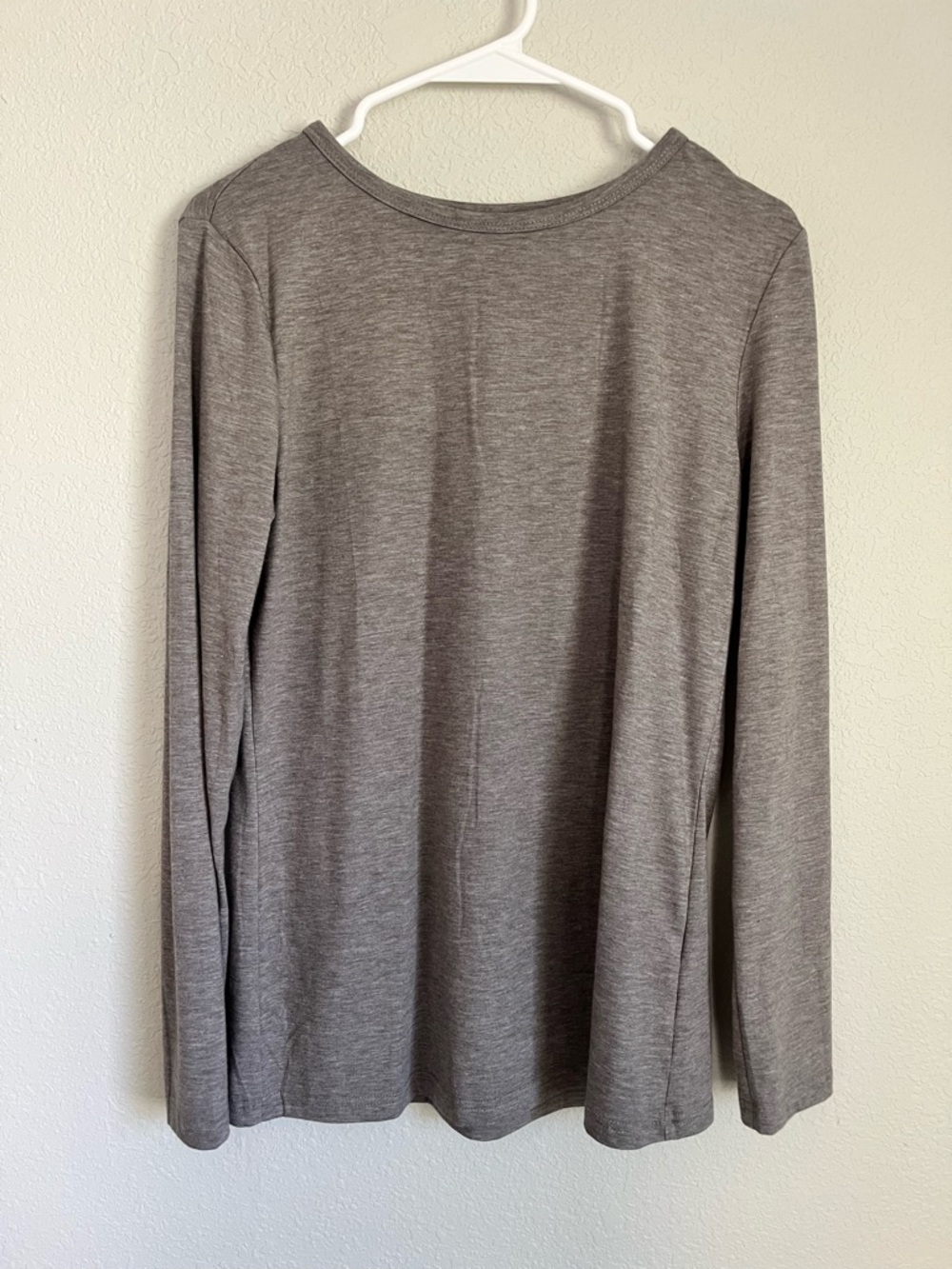 Basic Long Sleeve Top - Heather Gray